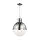 Geoffrey Single Light Glass Steel Dimmable Pendant