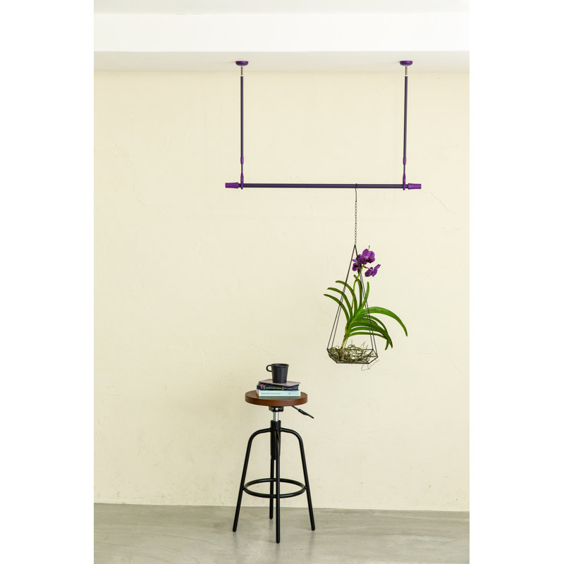 Ceiling-Mounted Drying Rack Violet