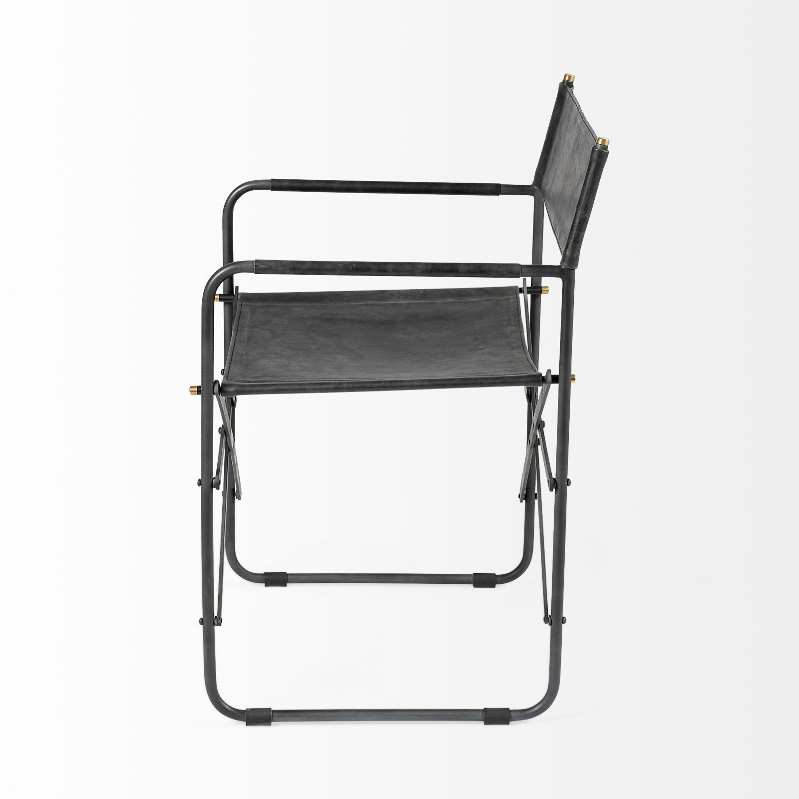 Sambac Genuine Leather Armchair, Black