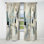 Beige et gris Unounded Creativité II - Peinture abstraite rideau occultant - 1 panneaux