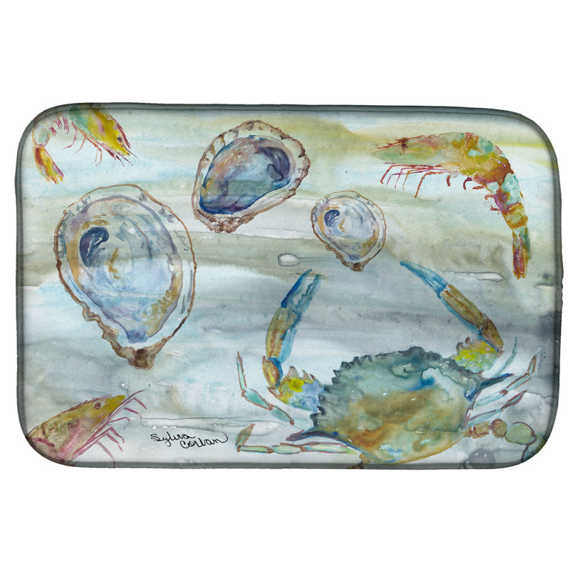 Tapis de séchage crabe, crevette et huître