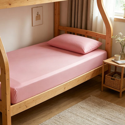Drap-housse 39 x 79 po Drap-housse confortable et froid Housse de protection pour matelas de couleur unie facile à nettoyer et à entretenir