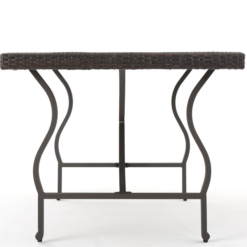 Table de salle à manger populaire, P 34,32 po x l 71,56 po, H 30,59 po, brun, H 28,00 po pour l'extérieur
