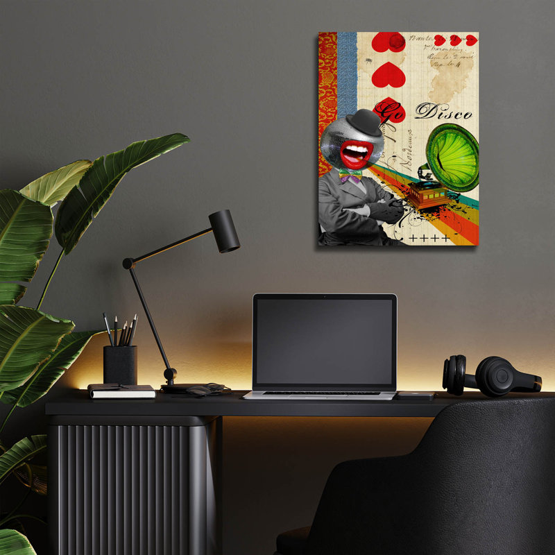 "Go Disco" par Elo Marc, H 16 po x l 12 po x P 0,13 po