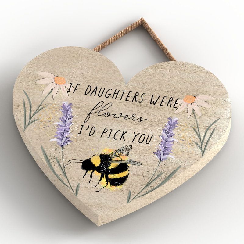 Daughter Small Heart Plaque