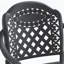 Ensemble de chaises de patio 4 pièces empilables en fonte d'aluminium avec un design sculpté exquis et des coussins résistants aux intempéries-192174575