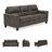 89" Square Arm Sofa-792609322
