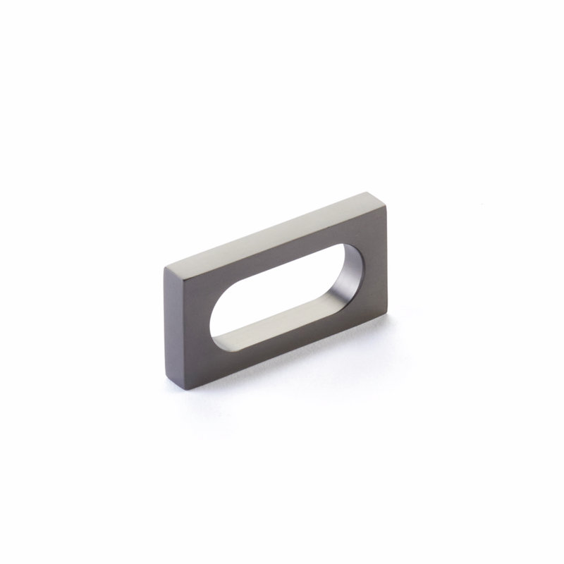 Café Novelty Pull, 2", Gun Metal