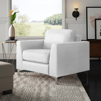 Fauteuil club en cuir 41 po