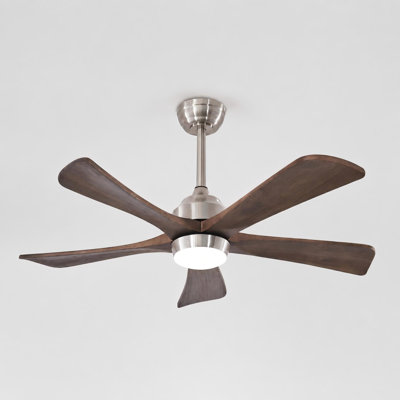 42" Solid Wood Ceiling Fan with Light