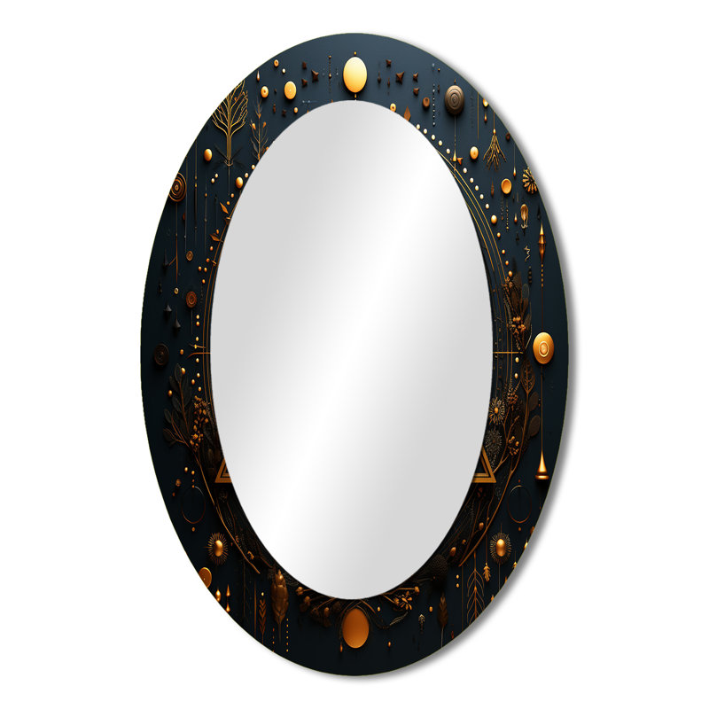 Miroir mural ovale antique, 36 po x 24 po