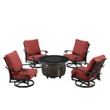 Paik 4 - Person Patio Conversation Sets with Cushions