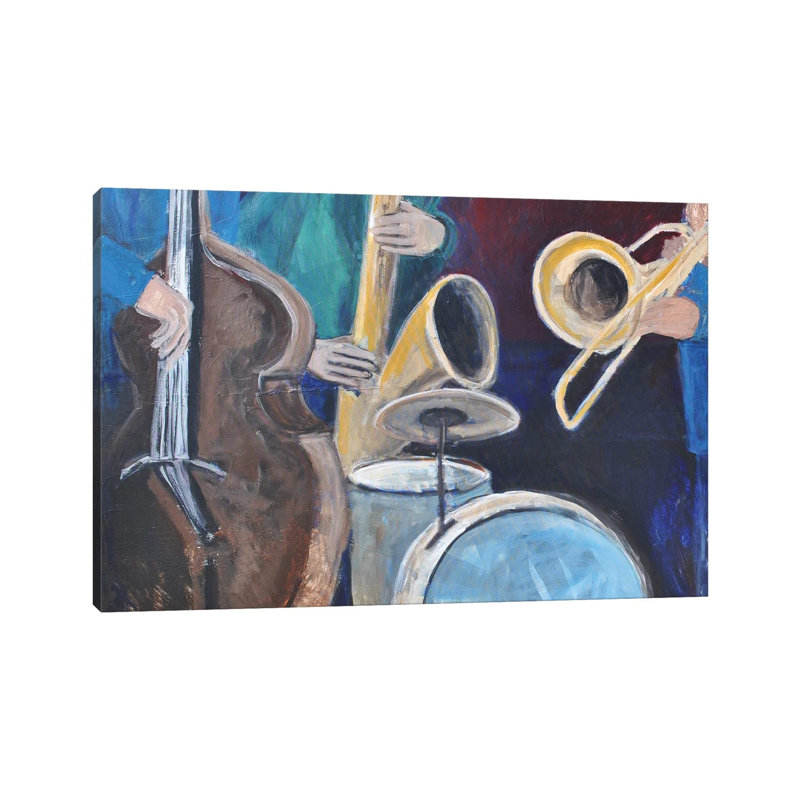 Quartet par Allayn Stevens - reproduction d'art sur toile tendue, H 8 po x l 12 po x P 0,75 po