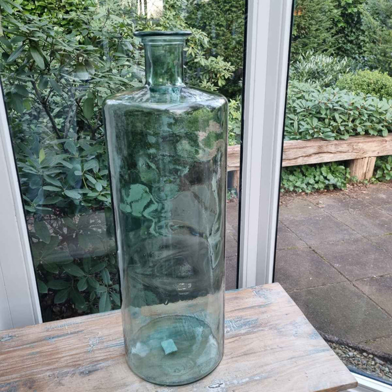 Chagnon Glass Floor Vase, Grey