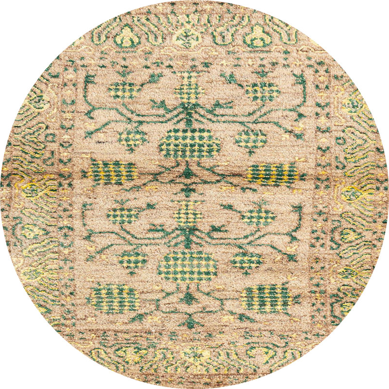 Tapis abstrait moderne 4743, Rond 7 pi