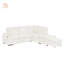 Versatile Corduroy Upholstered Sectional Sofa Bed with Quick Conversion, Large Storage, and USB Ports for Modern Living-1109137846