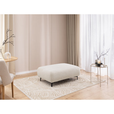 Footstool Cardea In A Design, Made Of Soft Textured Fabric With High Seating Comfort
