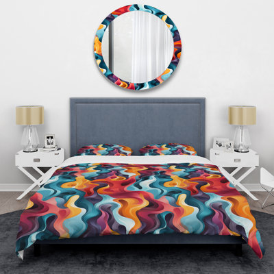 Colorful Popart Playful Mirage I Duvet Cover