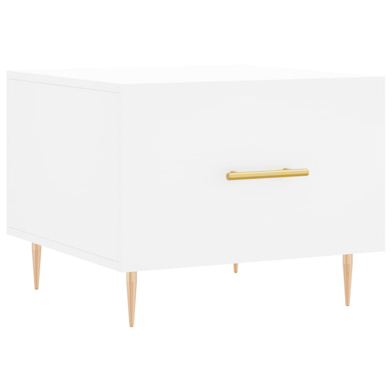 Mascoutah Four Leg Coffee Table with Storage, White