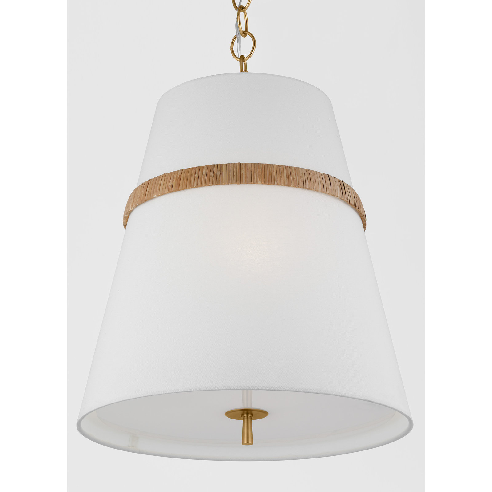 Daquavion Linen Steel Dimmable Pendant, 20.88" H x 18" W x 18" D, 3
