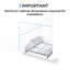 Organisateur de cuisine coulissant avec un niveau de rangement, l 17 po x P 20 po