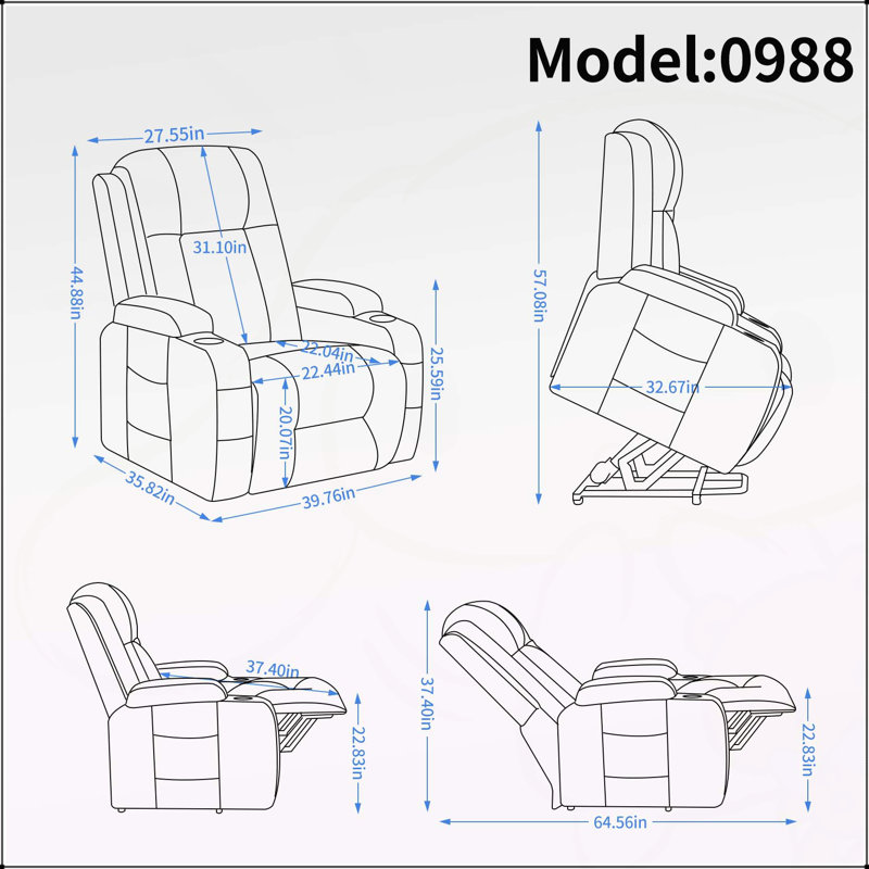 Fauteuil inclinable Infinity Position, Brun