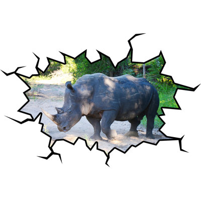 Décalcomanie murale rhino