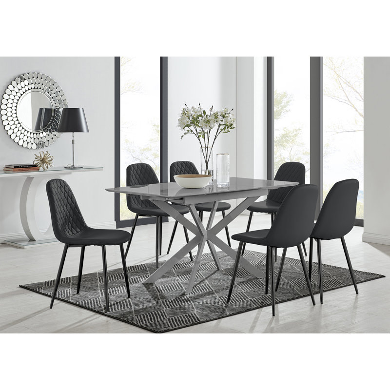 Dining Set, 6, White