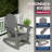 Set Of 2 Oversized All Weather Adirondack Rocking Chair-1053361820