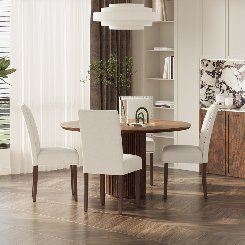 Chaises de salle à manger Parsons, 4, Beige