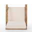 Durable Acacia Wood Accent Chairs, Rustic Style For Outdoor Entertaining