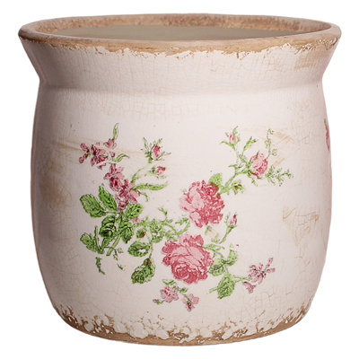 Adairsville French Country Ceramic Planter & Vase & Kitchen Utensil Holder with Drainage for Shabby Chic Garden Home Decor