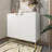 2 Door White Locker Accent Cabinet
