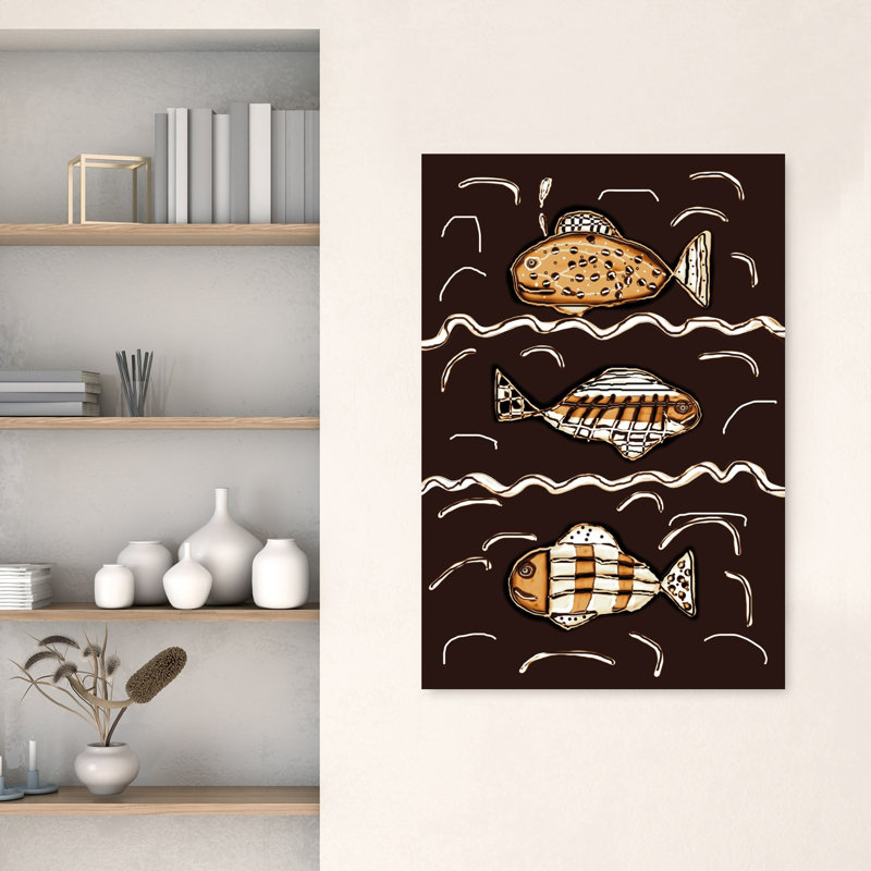 «Ocean Fish», reproduction d'art mural, 48" H x 32" W