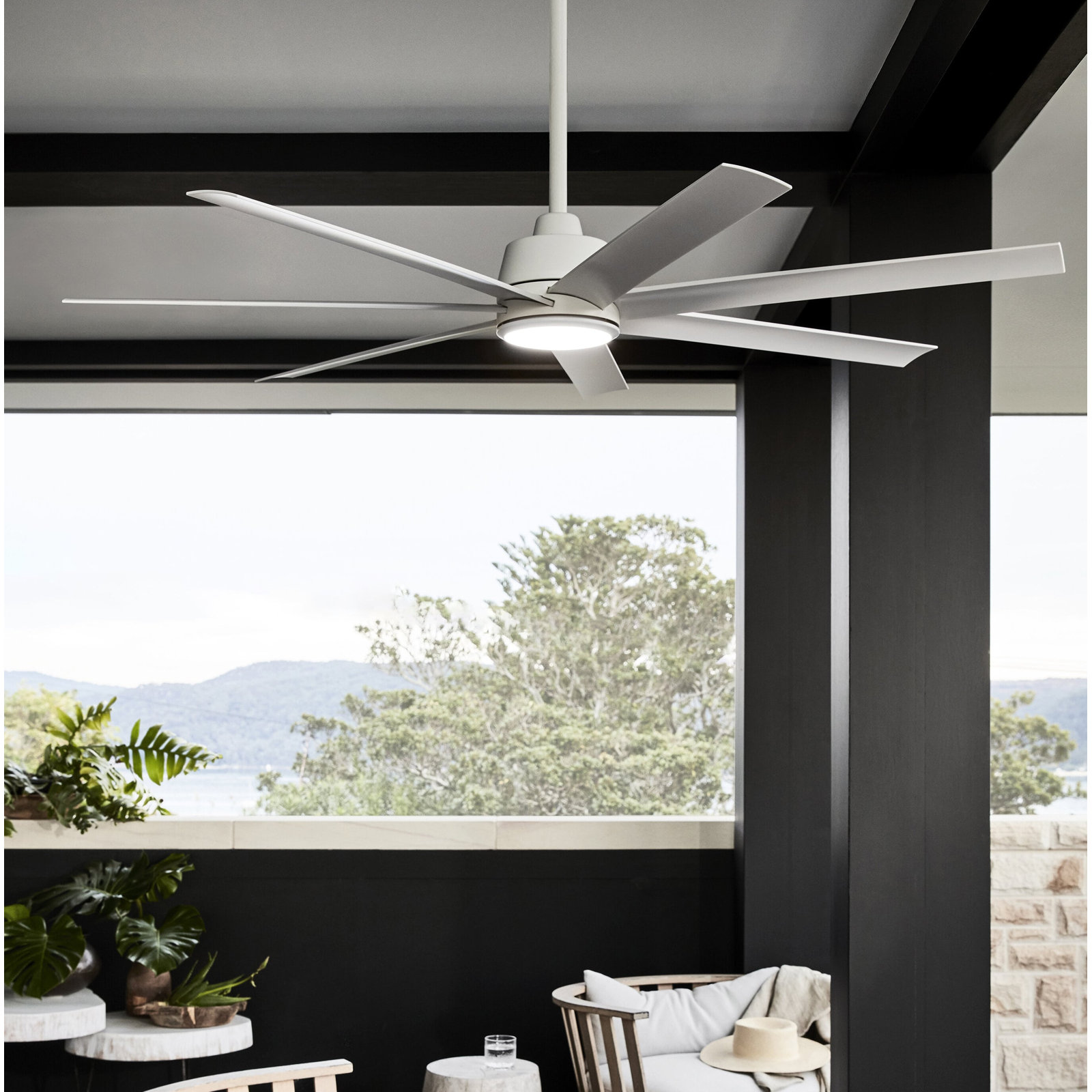 Sela 72'' Ceiling Fan, White