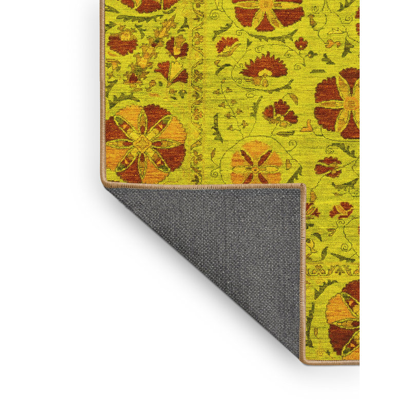 Tapis jaunes abstraits 3804, Rectangle 2 pi x 3 pi