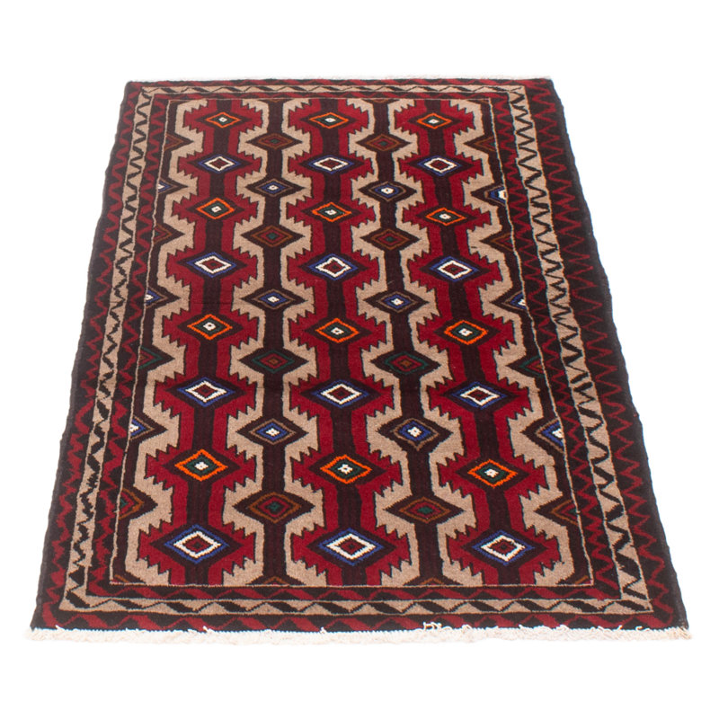 Tapis unique en laine noué à la main 3 pi 2 po x 5 pi 7 po nouvel âge Kalgoorlie