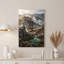 Art mural sur toile, "Geotheral Mountain Range with Turquoise Pools"-133059143