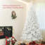 Arbre de Noël artificiel de 9 pi de hauteur, arbre de Noël non éclairé avec 2132 branches, ouverture automatique, base en acier, décoration des Fêtes pour bureau personnel, blanc-2041315494