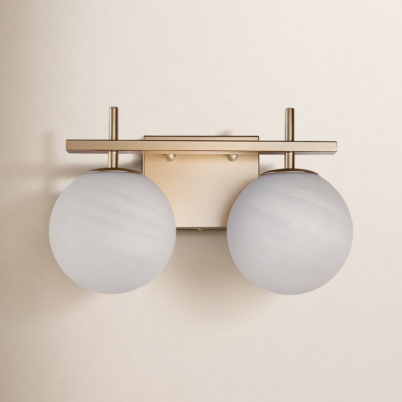 Lio Dimmable Vanity Light, Polished Gold, 2