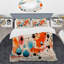 Ensemble de housse de couette en microfibre / polyester coloré Mid-Century-199608001