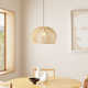 Paz Single Light Wood Dimmable Pendant