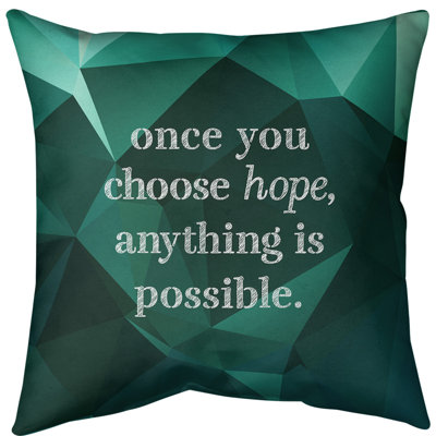 Coussin de sol pierres précieuses choisissez Hope