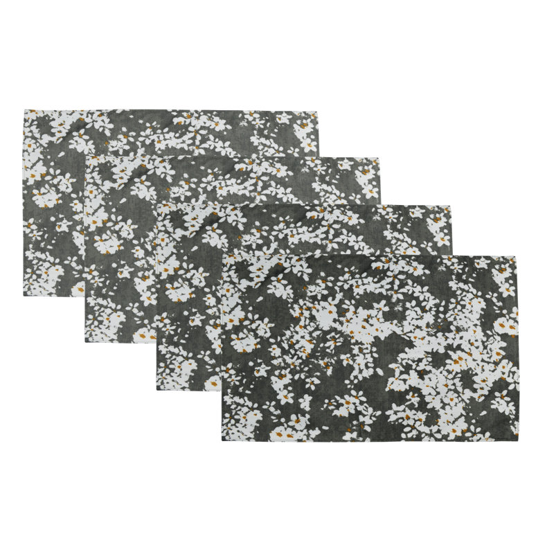 Polyester Floral Rectangle Placemat