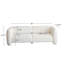 Élégant canapé 3 places Boucle au design ondulé, idéal pour les salons, les chambres à coucher et les appartements en blanc-128895868-128895867