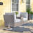Fully Assembled 2-Person Wicker Patio Sofa Seating Group With Cushions