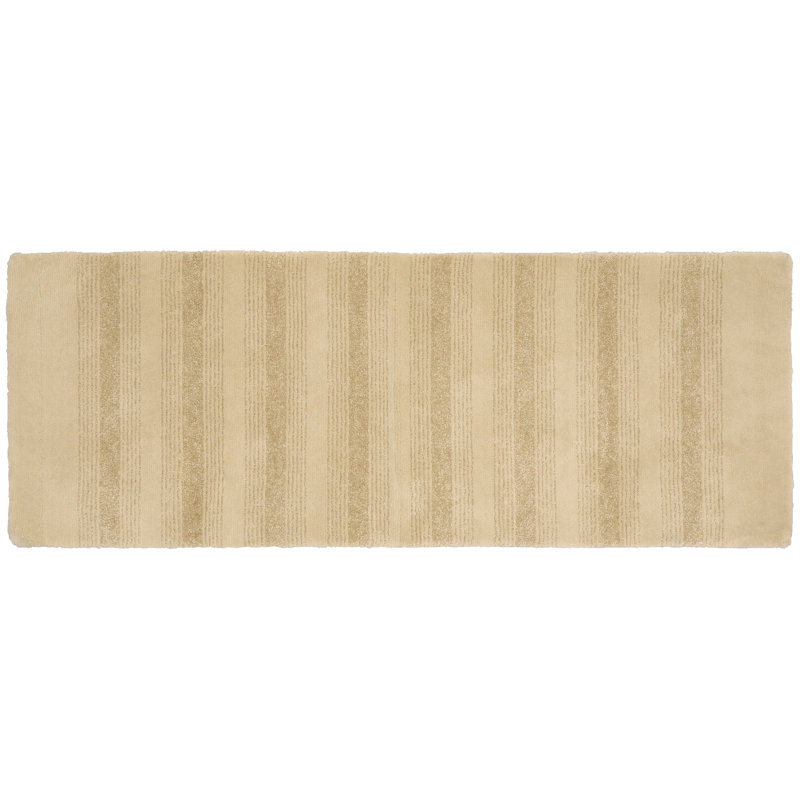Nylon Bathroom Mat with Non-Slip Appliance Niala, Tapis de couloir 1 pi 10 po x 5 pi, Lin