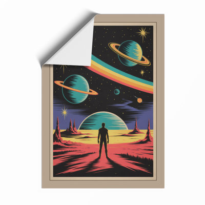 Cosmic Wonder Retro - Framed Print