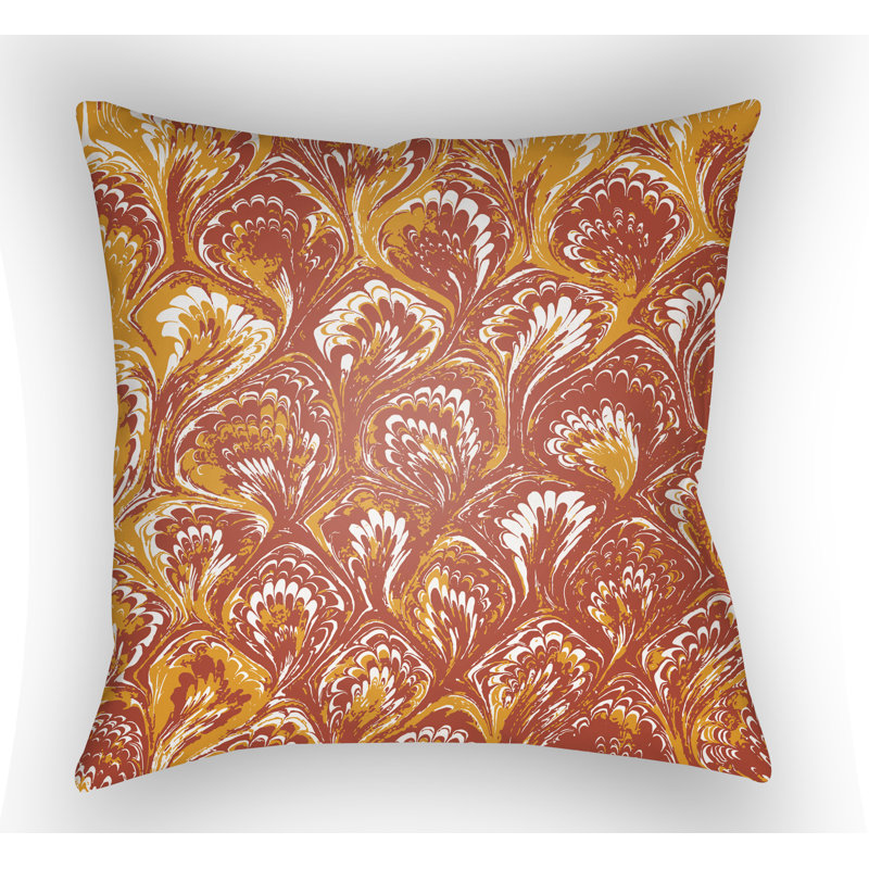 Coussin décoratif Textures, H 20 po x l 20 po x P 4 po, Orange