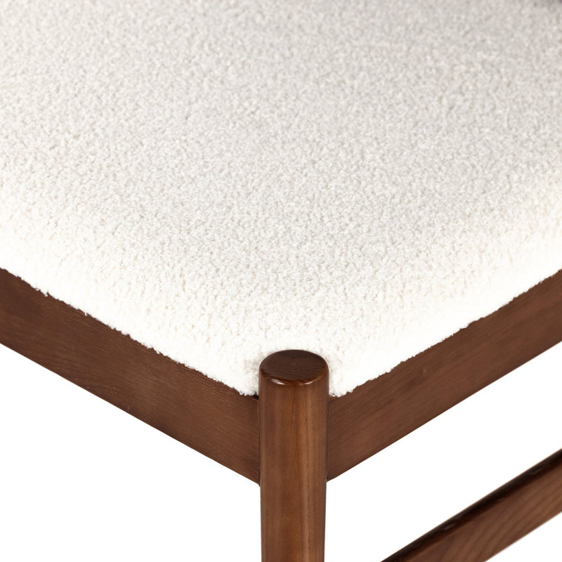 Lulu Side Chair in Espresso/Cardiff Cream, Brown Leather Blend//Cardiff Cream